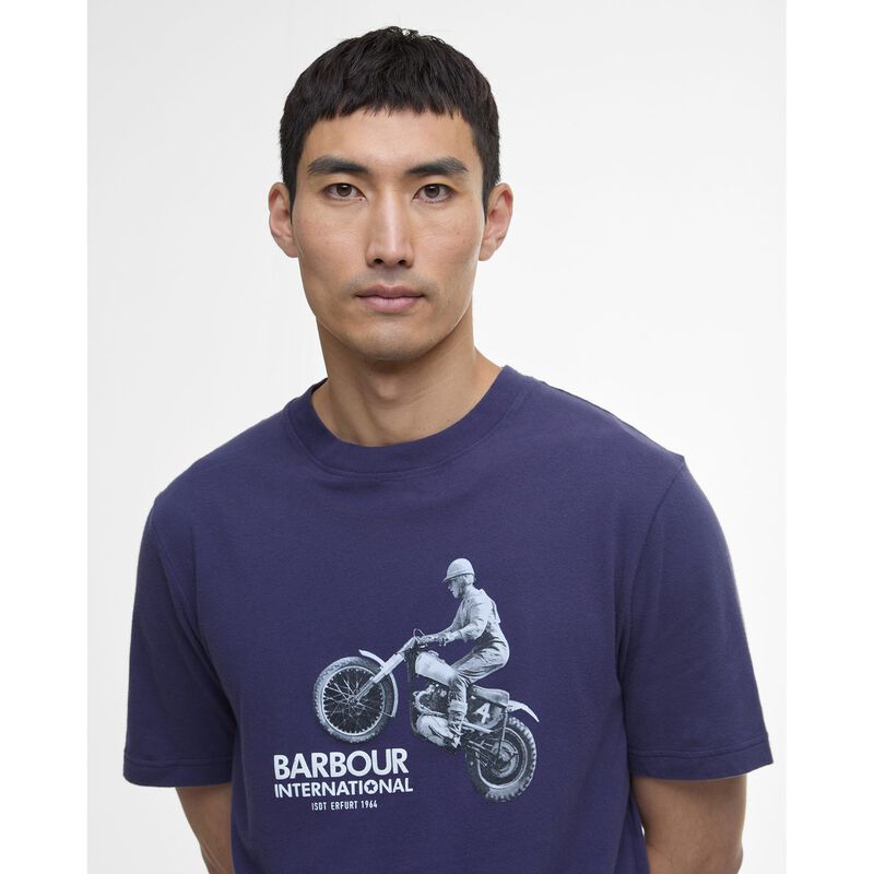 Barbour International Jump Archive Graphic T-Shirt image number 2